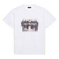 Men's Balenciaga Band Portrait Printing Logo Retro Short Sleeve White 612966TIV479000
