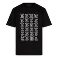 Men's LOUIS VUITTON Logo Printing Round Neck Short Sleeve Black 1A8GV6