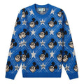 Gucci x Disney Mickey Mouse Pattern Crewneck Sweater For Men Blue 601563-XKA57-4318