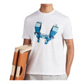 Men's HERMES Odyssee 3D Pattern Printing Short Sleeve White H037731-HA90