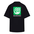 Balenciaga B Environmental Friendly Green Alphabet Logo Printing Short Sleeve Black 594599THV631000