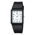 CASIO Quartz Waterproof White DialBlack Strap Mens WhiteBlack Analog MQ-27-7B
