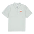 Men's Nike Half Zipper Solid Color Short Sleeve Aqua Blue Polo Shirt DM5284-017
