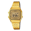 CASIO STANDARD Vintage Dial Steel Link Band en Waterproof Gold Digital LA680WGA-9D