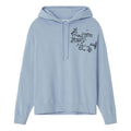 Men's KENZO SS21 Casual Hooded Pullover Long Sleeves Light Blue FB55SW5364MO-65