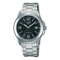 Casio Standard Simplistic Steel Analog Watch 'Silver Black' MTP-1215A-1A