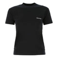 Balenciaga SS21 Logo Round-neck Short Sleeve Black 612964TJV871070