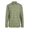 Burberry Check Long Sleeve Shirt Male Green 80032851