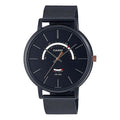 Men's CASIO Dress Series Waterproof Quartz Dial 43mm Stainless Steel Strap Watch Mens Black Analog MTP-B105MB-1AV