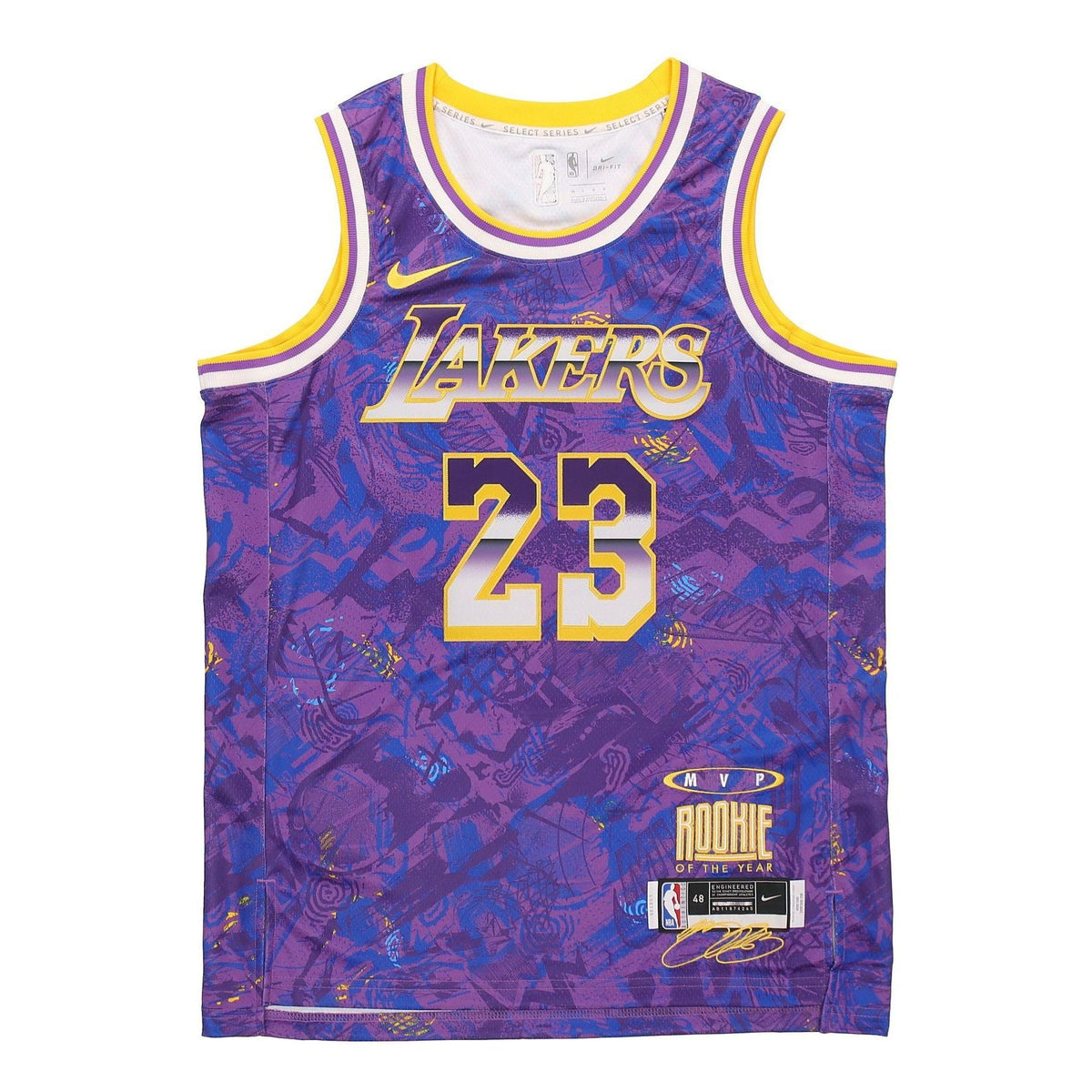 Nike NBA Retro SW Fan Edition LeBron James 23 Jersey 'Purple' DA6951-504