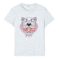 KENZO Multi-Color Tiger Head Printing Short Sleeve Gray F952TS7214YB-93