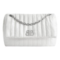 (WMNS) Balenciaga Monaco Medium Chain Bag Quilted 'Off White' 7659452AASE9106