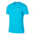 Nike Cool Mylar Breathable Running Quick Dry Short Sleeve Blue 892995-482