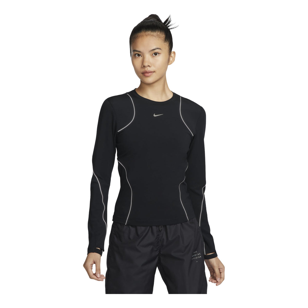 (WMNS) Nike Dri-Fit Running Division T-Shirts 'Black' FV6419-010