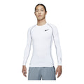 Nike Pro Dri-fit Athleisure Casual Sports Round Neck Long Sleeves White DD1991-100