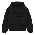 Fear of God Essentials SS24 Nylon Fleece Hoodie 'Jet Black' 202SP244324F