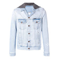 Off-White hooded Jacket Version Blue OMYE010E183860207101
