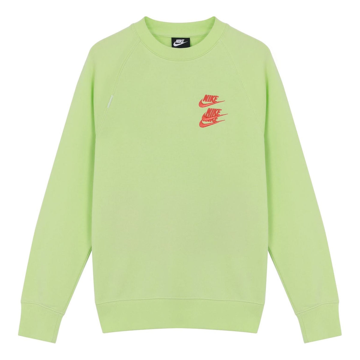 Men's Nike Embroidered Logo Round Neck Pullover Green DD0883-383