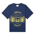 Gucci Record Printed Oversized For Men Navy 616036-XJCSQ-4535