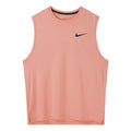 Men's Nike Solid Color Logo Quick Dry Breathable Sports Training Madder Root Brown Vest CZ1185-827