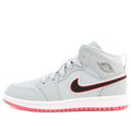 (PS) Air Jordan 1 Mid 'Grey Red' 640737-060