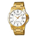 Casio Analog Watch 'Gold White' MTP-V004G-7B