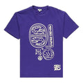 Men's KENZO Cotton Round Neck Short Sleeve Purple FA55TS0434SB-80
