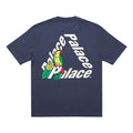 PALACE Parrot PALACE-3 Alphabet Printing Short Sleeve Navy Blue T-Shirt P19TS212