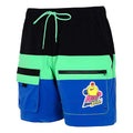 Nike Colorblock Cartoon Pattern Sports Lacing Woven Shorts Black Blue DM7919-011
