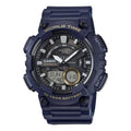 CASIO Waterproof Mens Blue Analog/Digital Combo AEQ-110W-2AVDF