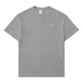 Nike Solo Swoosh Small Label Logo Solid Color Sports Round Neck Short Sleeve Gray CV0559-063