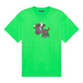 Balenciaga SS21 Small Pattern Cartoon Printing Short Sleeve Unisex Green 612966TJVM93302