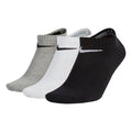 Nike Logo Pattern Casual Sports Socks 3 Pairs Gray / White / Black SX4705-901