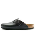 Birkenstock Boston Natural Leather Narrow Fit 'Black' 0060193