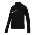 (WMNS) Nike DRI-FIT Half Zipper Quick Dry Reflective Sports Long Sleeves Black T-Shirt DD6842-010