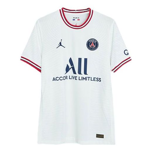 Air Jordan Paris Saint-Germain PSG 21/22 Player Edition Away Jersey 'White' DH7467-101