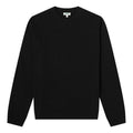Men's KENZO Solid Color Round Neck Long Sleeves Pullover Black F965PU2043BA-99