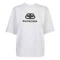 Balenciaga Logo Short Sleeve Gray 583098TFV652569