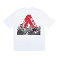 Men's PALACE Tri-Phone Pattern Round Neck Short Sleeve White P18TS115