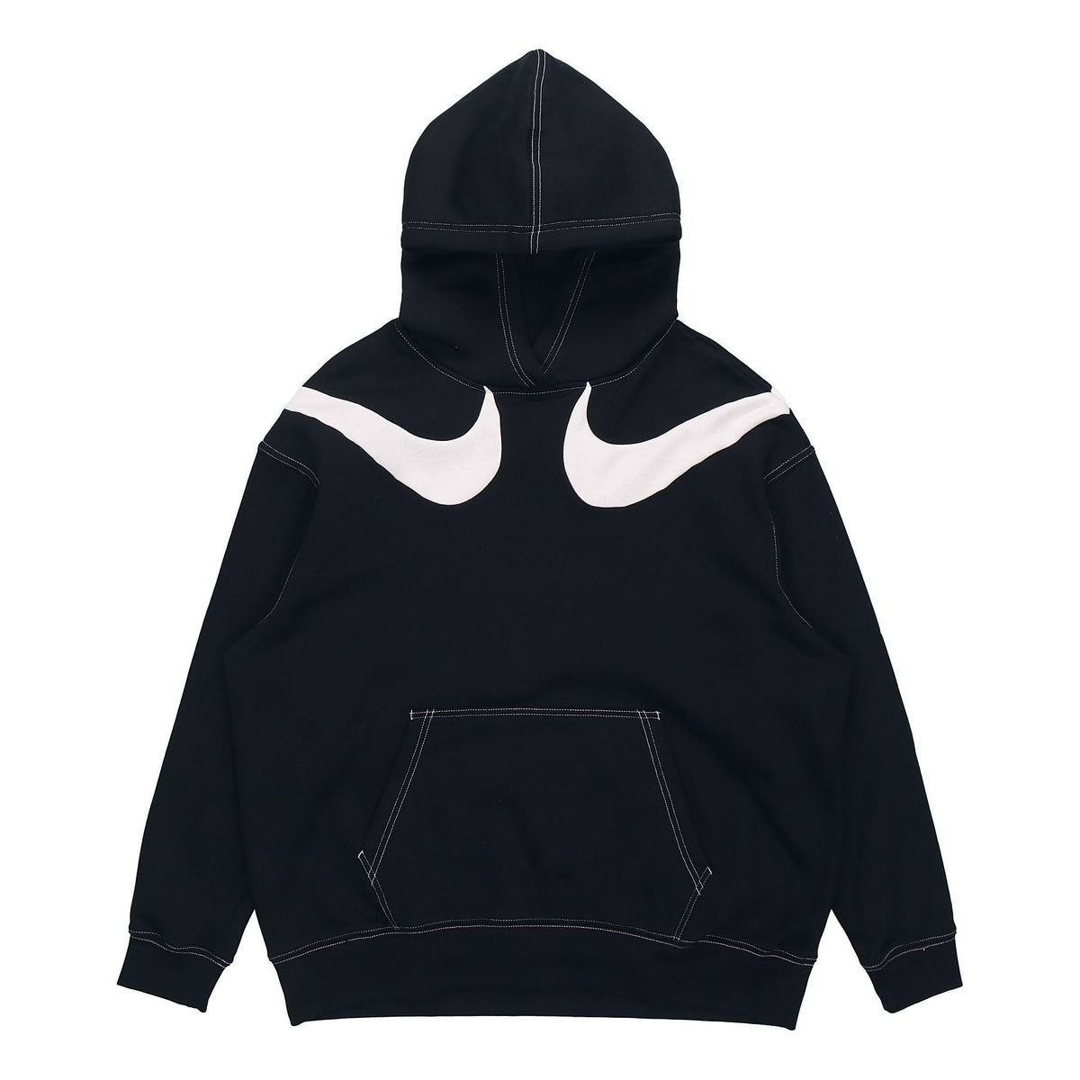(WMNS) Nike As W Nsw Swsh Flc Gx Hoodie Casual Sports Knit Pullover Hoodie Black DD5581-010