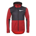 Nike Dri-FIT Basketball Sports Splicing Fleece Lined Knit Hooded Jacket Red 857045-657