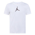 Men's Air Jordan Dri-FIT 3D Logo Funny Printing Knit Quick Dry Short Sleeve White T-Shirt CZ8088-100