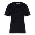 McQ Alexander McQueen SS21 Swallow Pattern Short Sleeve Black 318978-RLT73-1000