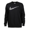 (WMNS) Nike Flowers Logo Printing Round Neck Fleece Lined Long Sleeves Pullover Black Hoodie DM6310-010