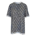 FENDI Alphabet Pattern Printing Loose Round Neck Short Sleeve Black FS7242AC6GF1B64