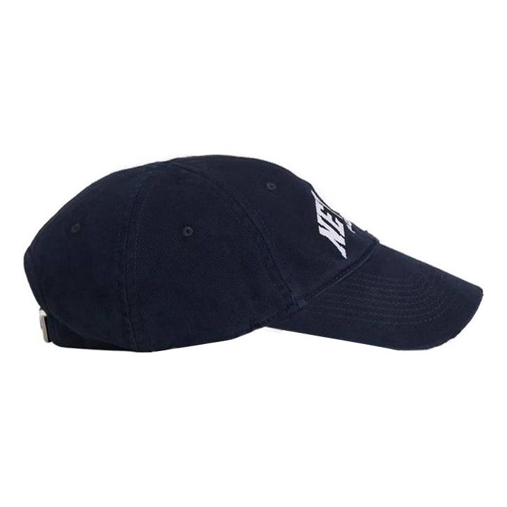 Balenciaga Cities New York Strap-Back Cap 'Navy' 680749410B24077