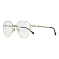Gucci Metallic GoldRound Frame Optical Optic GlassesFrame Gold GG0880O-003