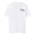 Men's Burberry SS21 Printing Cotton Loose Short Sleeve White 80427491