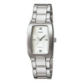CASIO Metal HandsQuartz WhiteDial Plate Waterproof Silver Analog LTP-1165A-7C2