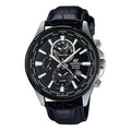 CASIO Quartz Waterproof EDIFICE Sapphire Crystal Solar Powered Mens Black Analog EFR-304BL-1AVUPF